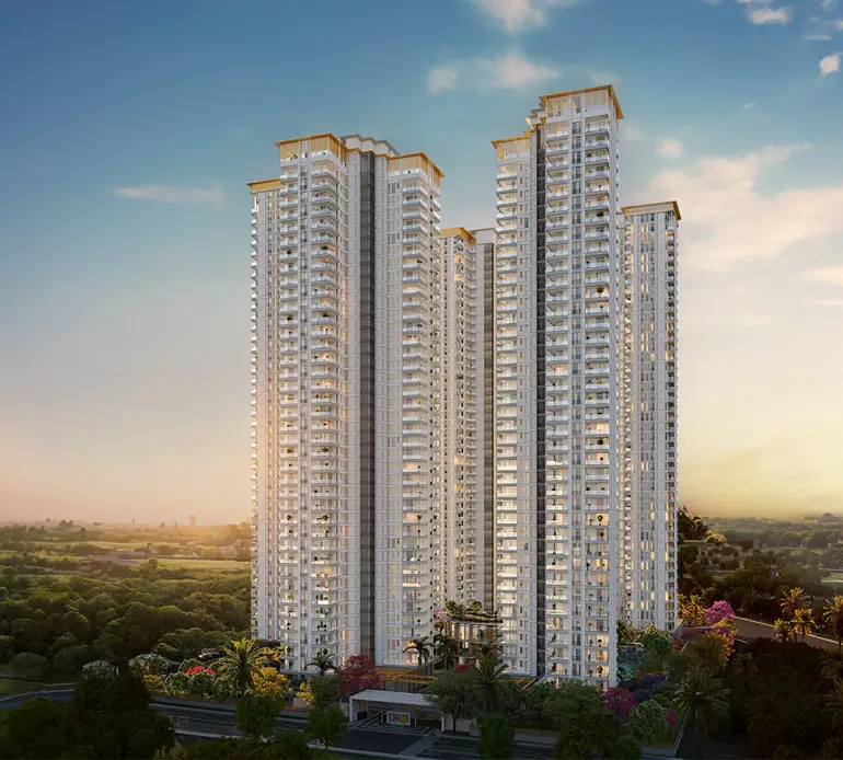 Luxury 4 BHK apartment exterior view at DLF Privana North Sector 76 Gurgaon