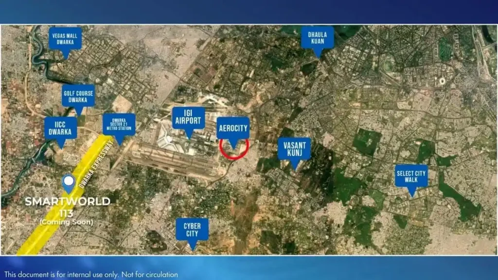 Location Advantages of smartworld one dxp sector 113 gurgaon